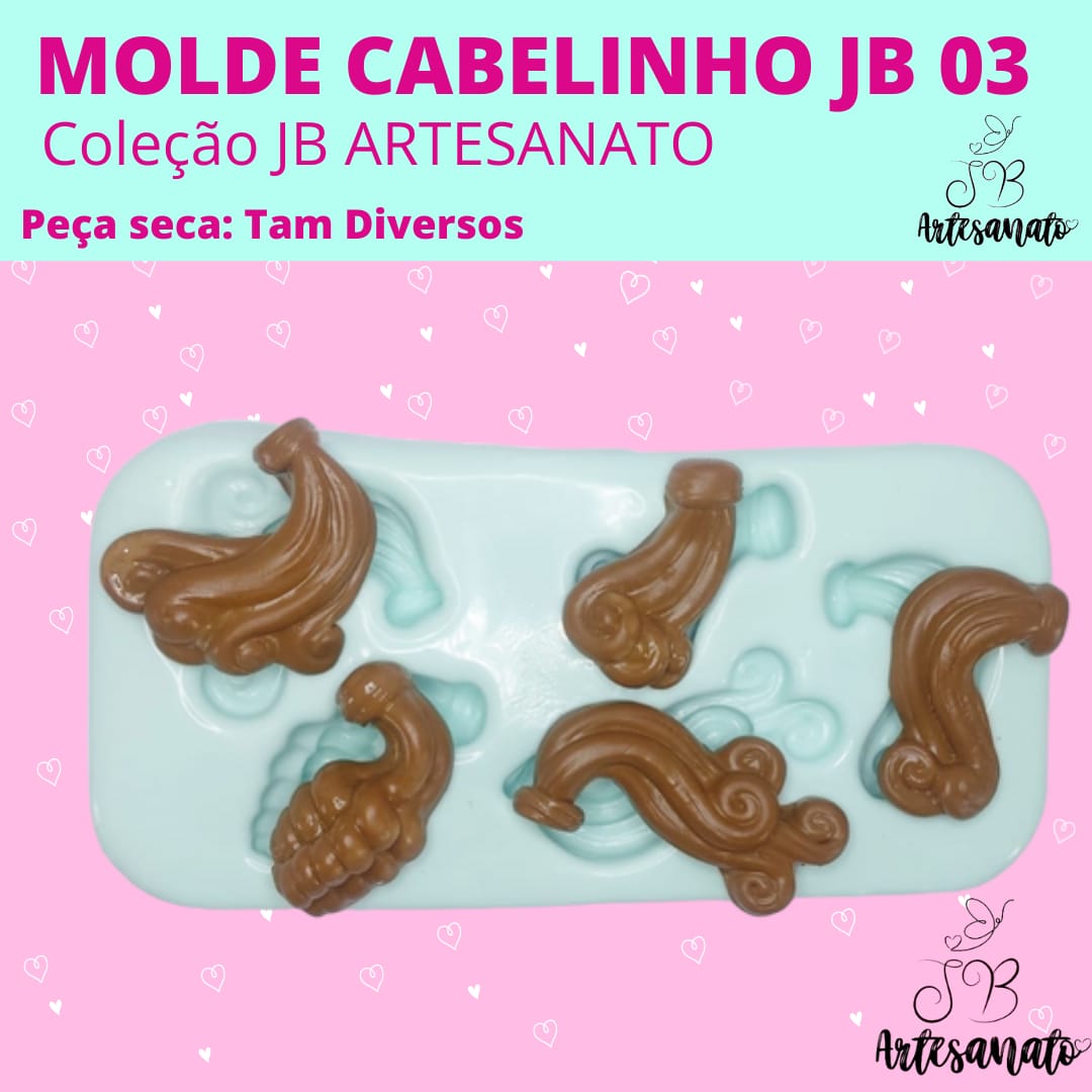 Molde Cabelinhos Jb Brenda Moldes